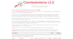 Desktop Screenshot of chemikalienboerse.zoerb.net